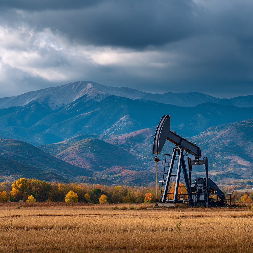 Oil pump jack in open field — hydrocarbon site requiring remediation